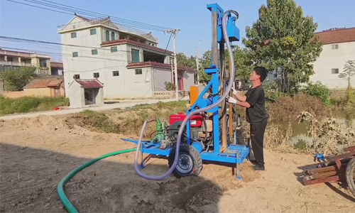 Water well drilling rig machine DH150 complete operation